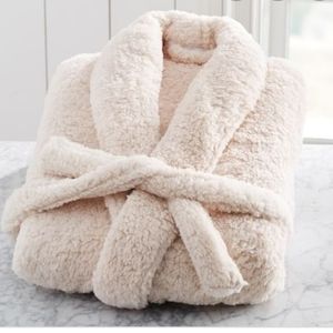 Pottery Barn Teddy Bear Faux Fur Robe